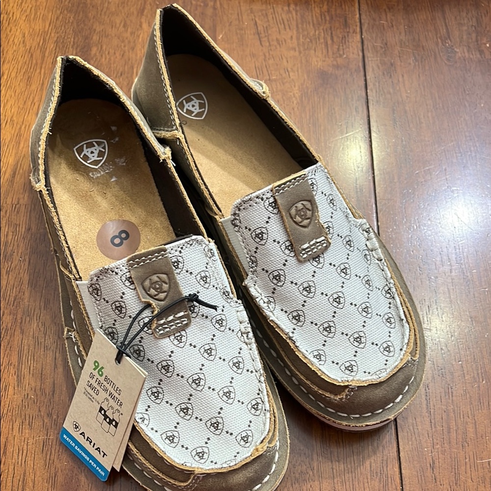 Ariat Brown and Cream Flats with Casual Comfort
